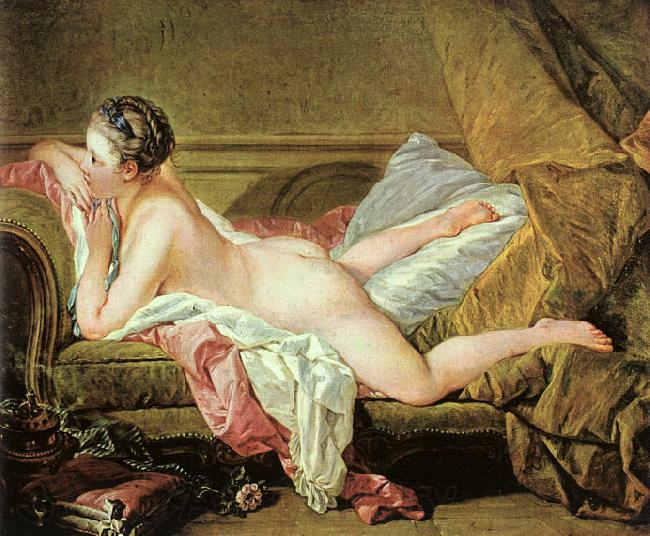 Francois Boucher Nude on a Sofa Norge oil painting art